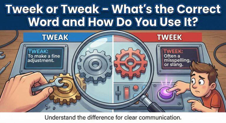 Tweek or Tweak