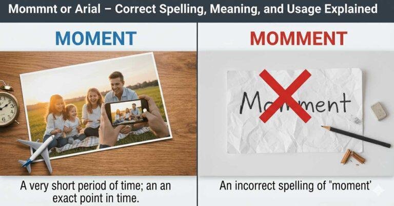 Momment or Moment – Correct Spelling, Meaning, and Usage Explained