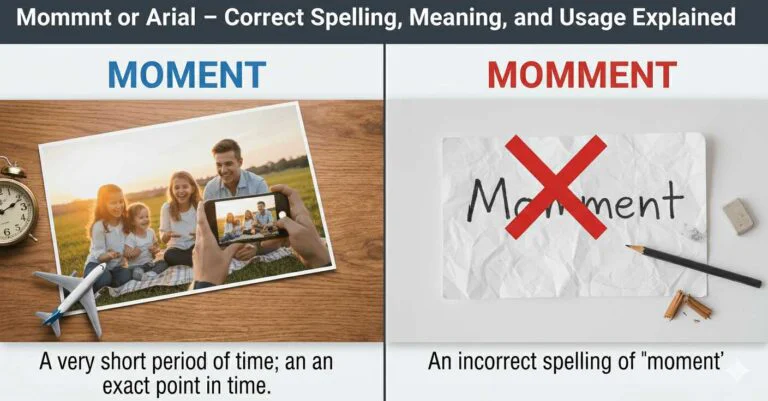 Momment or Moment – Correct Spelling, Meaning, and Usage Explained