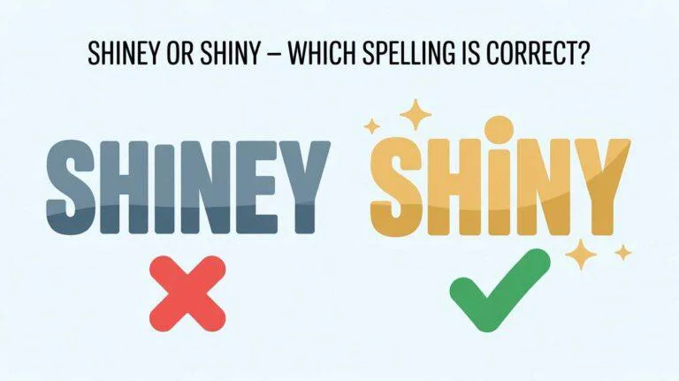 Shiney or Shiny – Which Spelling Is Correct?