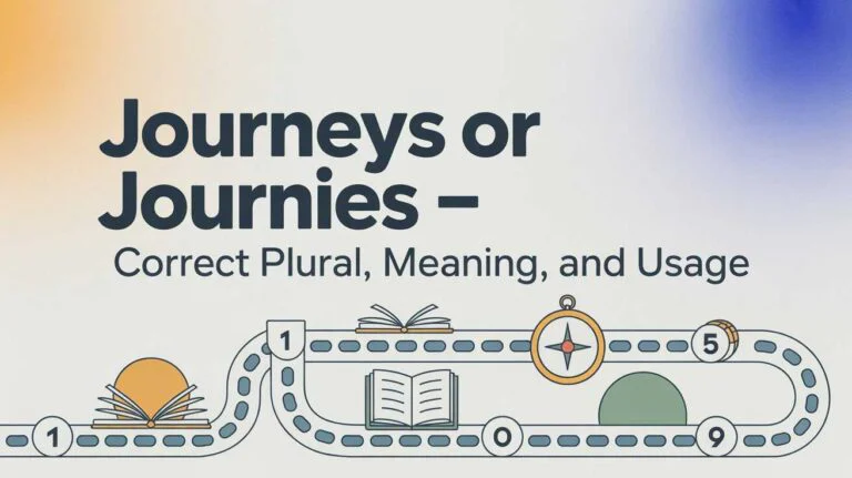Journeys or Journies – Correct Plural, Meaning, and Usage