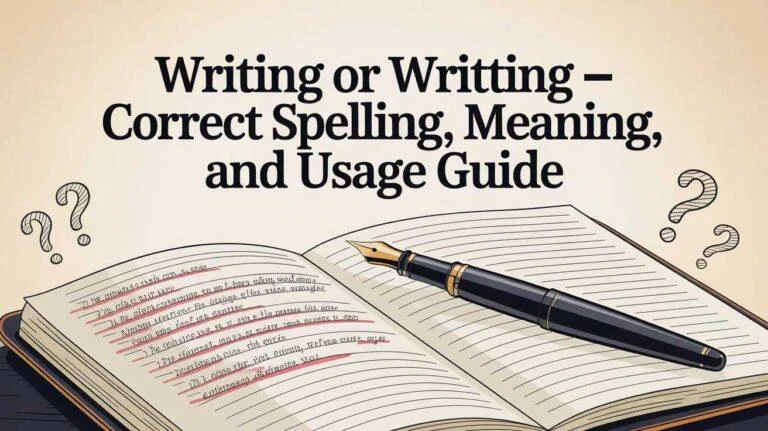 Writing or Writting – Correct Spelling, Meaning, and Usage Guide