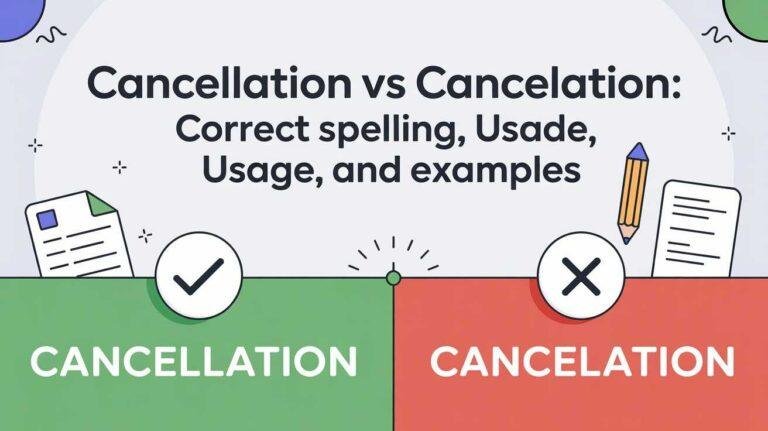 Cancellation vs Cancelation