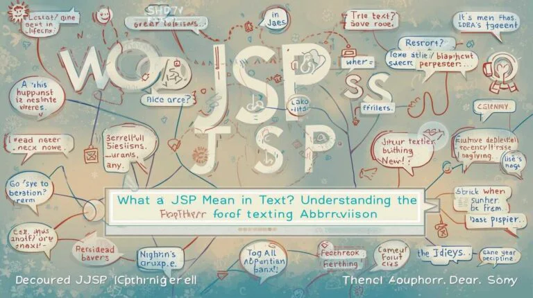 What Does JSP Mean in Text?