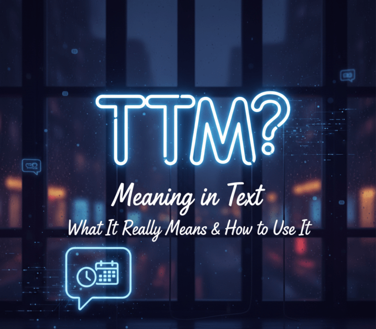TTM Meaning in Text: What It Really Means & How to Use It