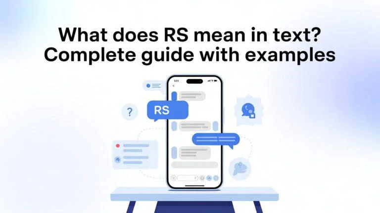 What Does RS Mean in Text