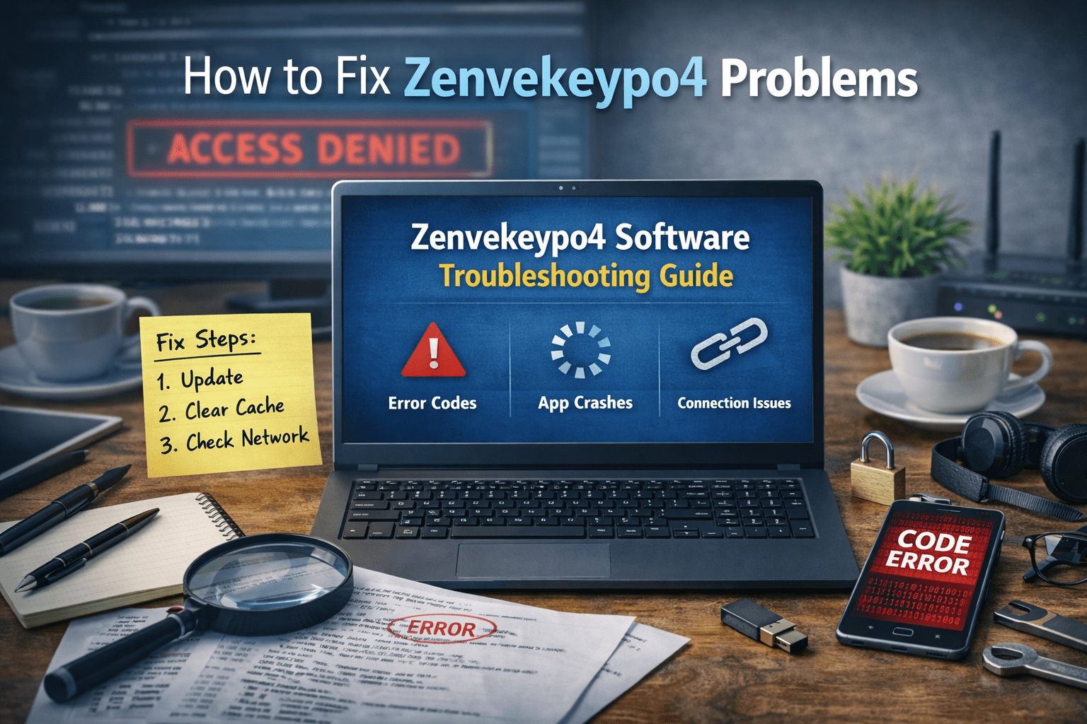 Zenvekeypo4 software troubleshooting visual