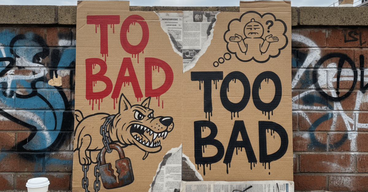 To Bad or Too Bad? – The Simple Grammar Rule Most People Get Wrong