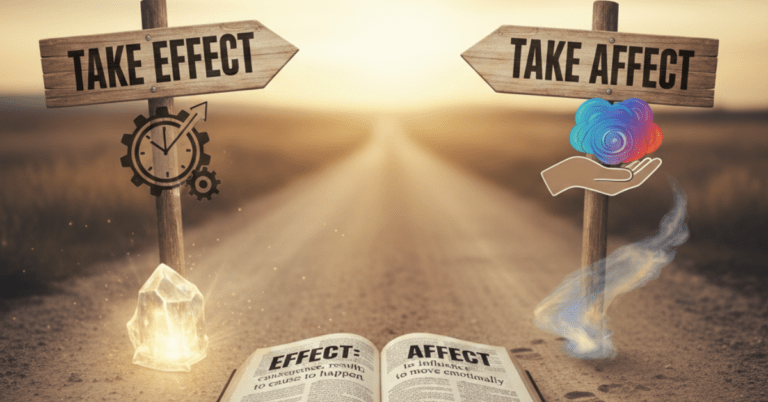 Take Effect or Take Affect? The Grammar Rule That Trips Everyone Up