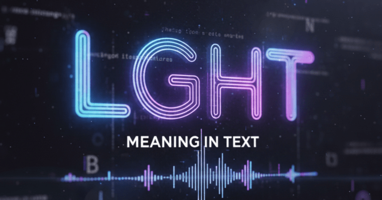 LGHT Mean in Text: What Does It Actually Mean?