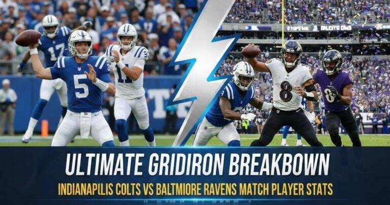 Indianapolis Colts vs Baltimore Ravens Match Player Stats
