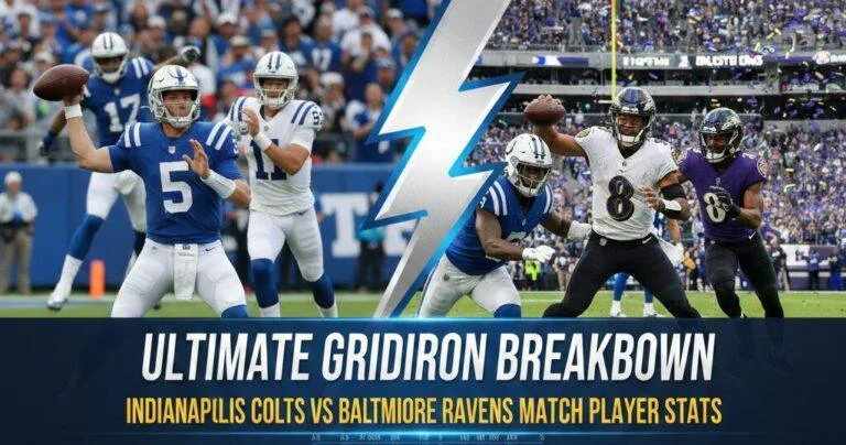 Indianapolis Colts vs Baltimore Ravens Match Player Stats