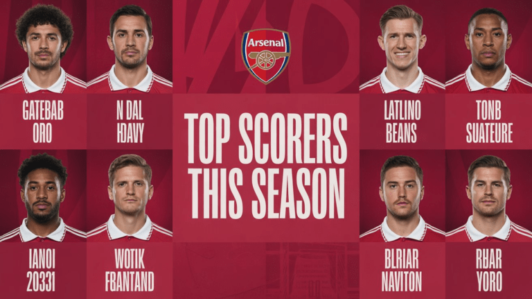 Arsenal Top Scorers This Season