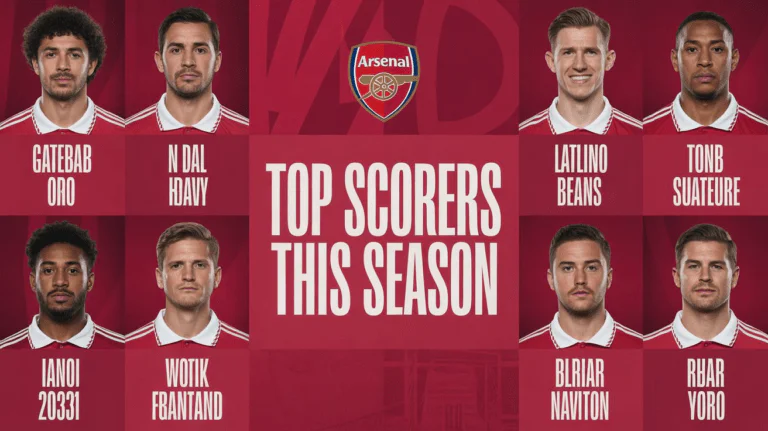Arsenal Top Scorers This Season