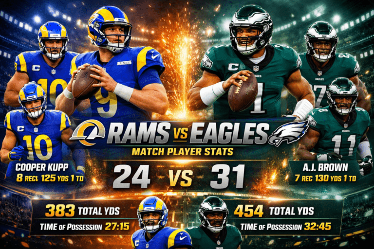 Los Angeles Rams vs Philadelphia Eagles Match Player Stats