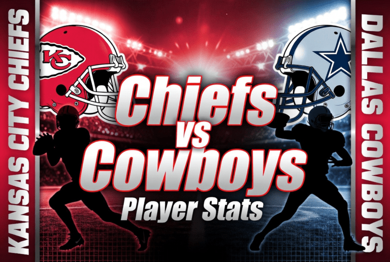 Kansas City Chiefs vs Dallas Cowboys Match Player Stats